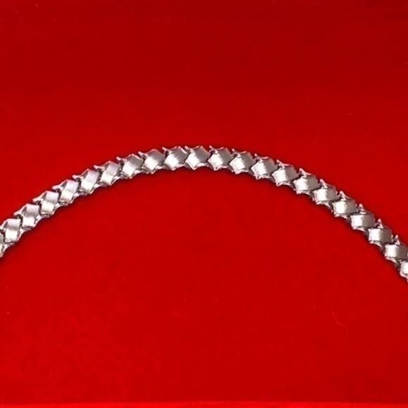 Stylish unisex bracelet White 585 14K solid Gold Bracelet 11.1gr for men&woman